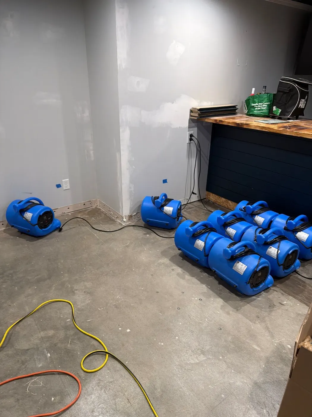 IICRC certified drying setup in Tippecanoe County, IN